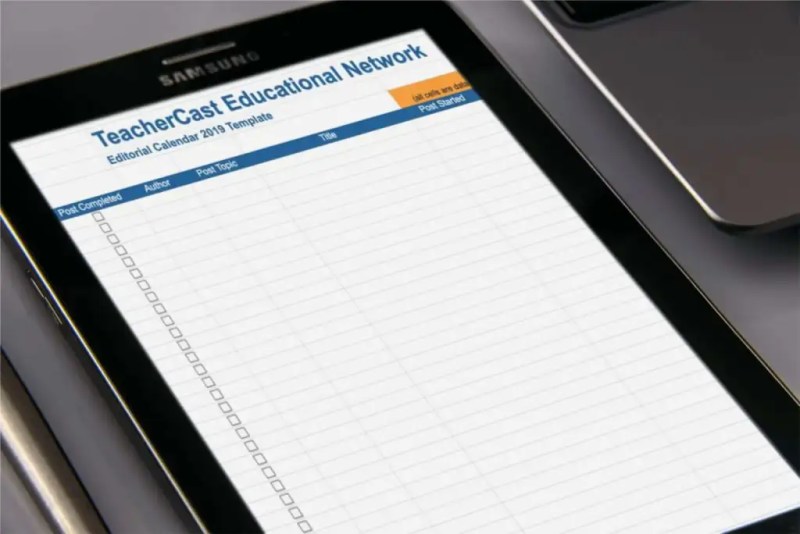 TeacherCast Editorial Calendar Download TeacherCast Editorial Calendar Download
